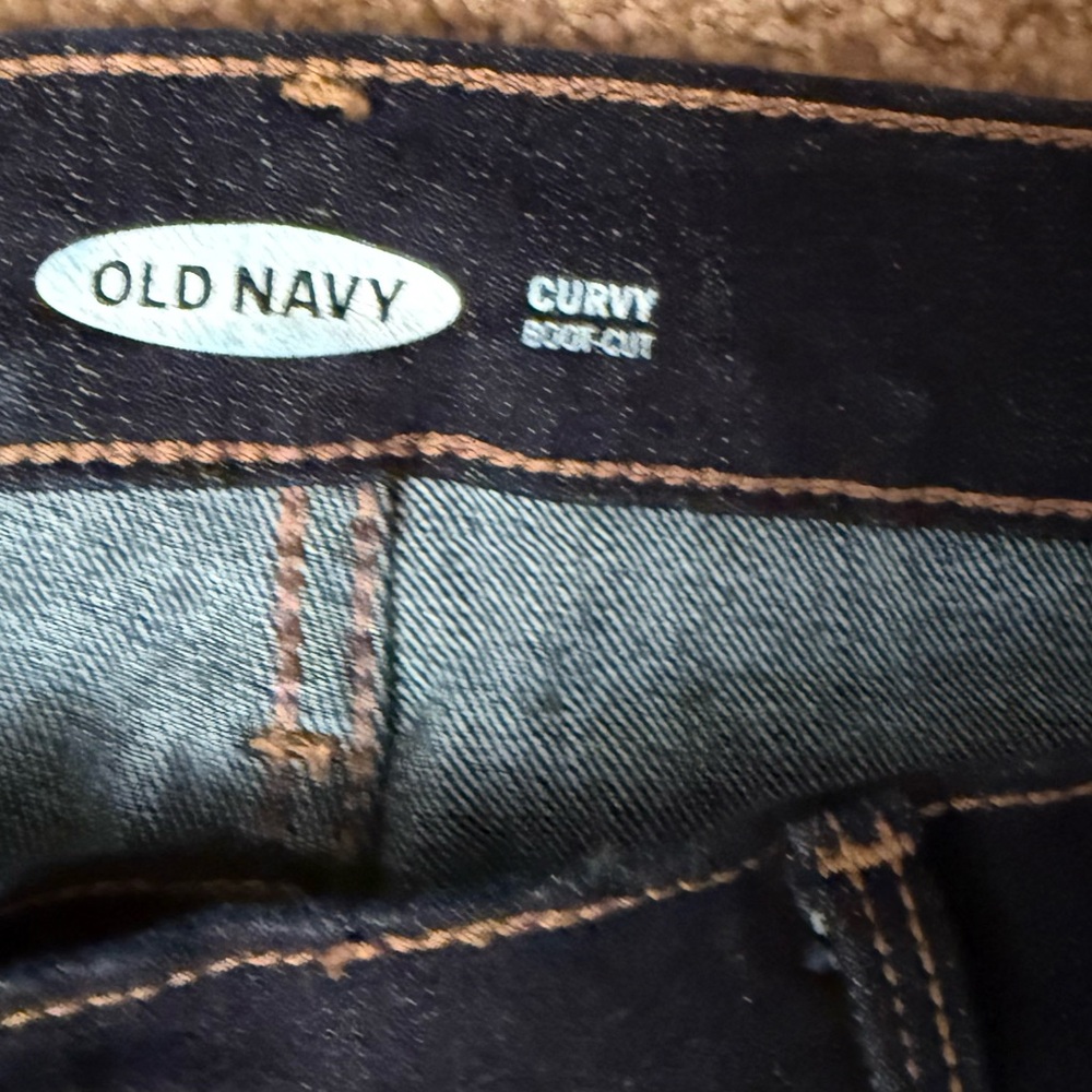 Old Navy Dark Blue Women's Curvy Boot Cut Jeans Size 12 - Picture 3 of 4